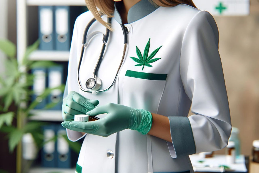Eine Krankenschwester für medizinisches Cannabis