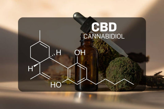 Chemische Struktur von CBD (Cannabidiol)