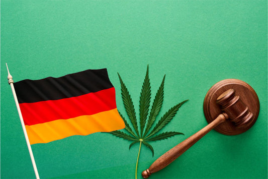 Deutsche Flagge, Cannabisblatt, Gürtel